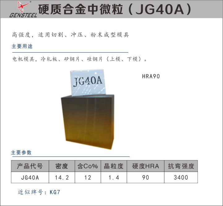 JG40A 硬質合金